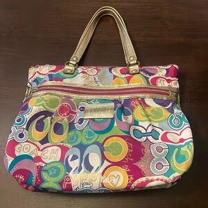 Y2K Coach colorful Poppy purse